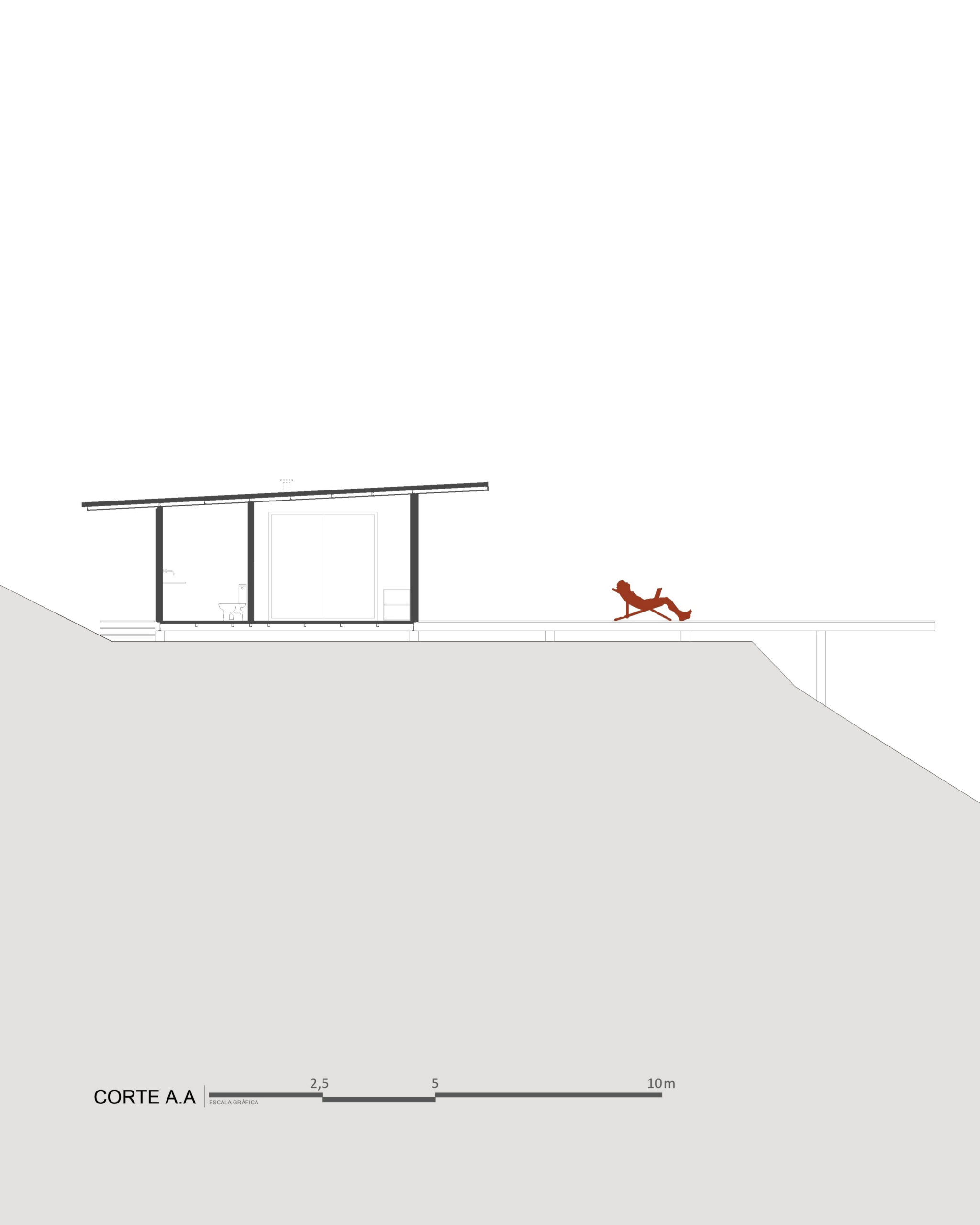 00 HOVER Cabana – Corte A.A rawi arquitetura