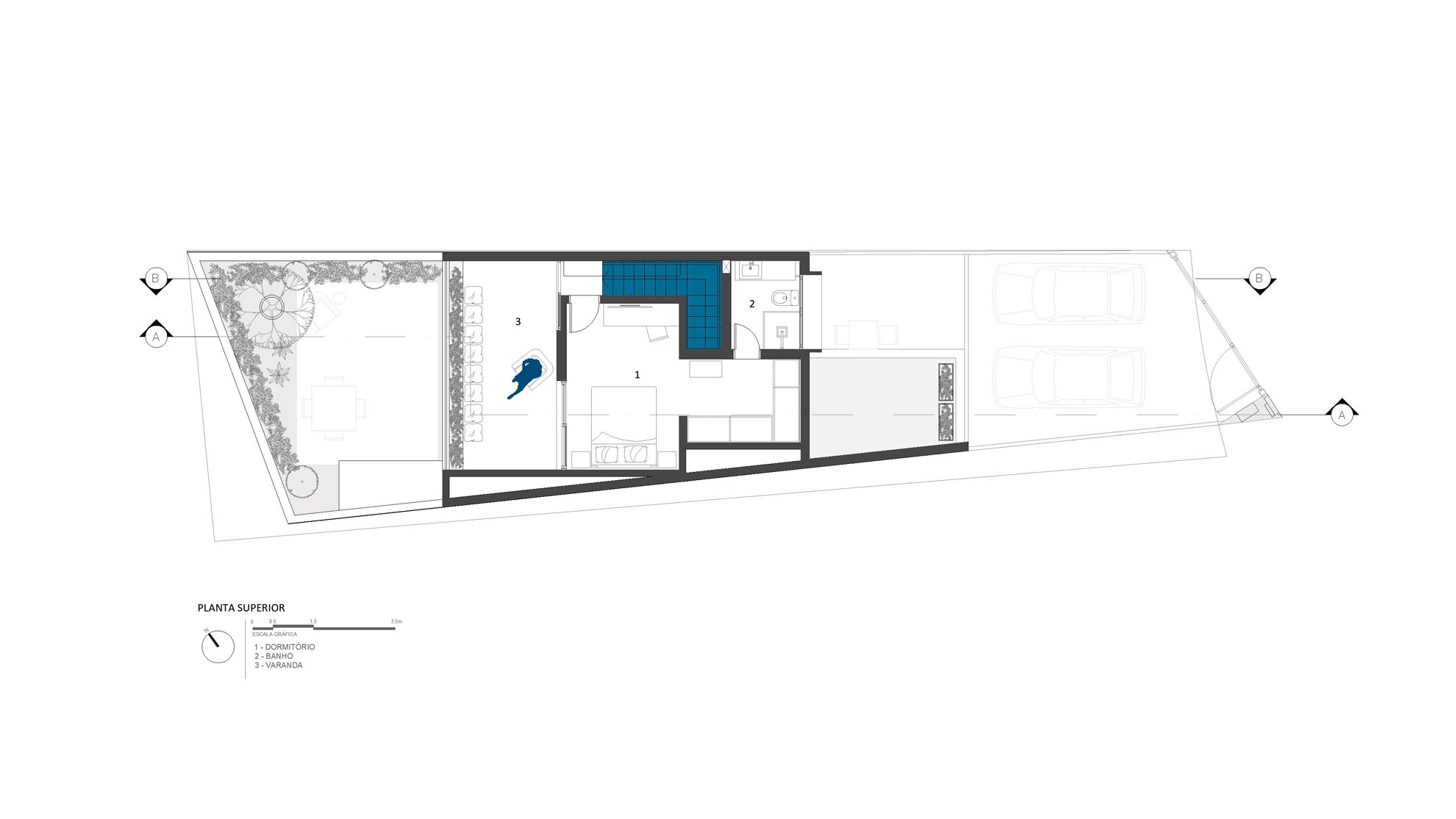 16 planta superior casa alegre rawi arquitetura