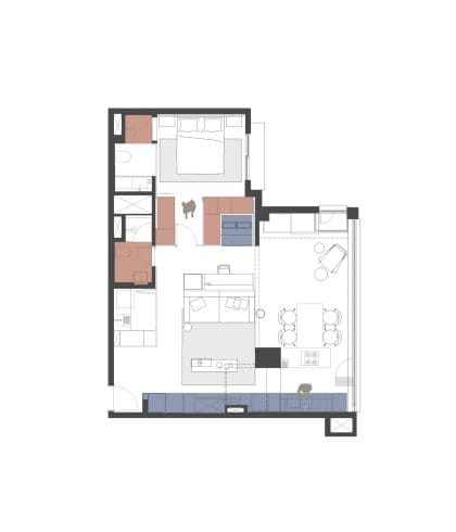 00 HOVER Apartamento duas cores rawi arquitetura